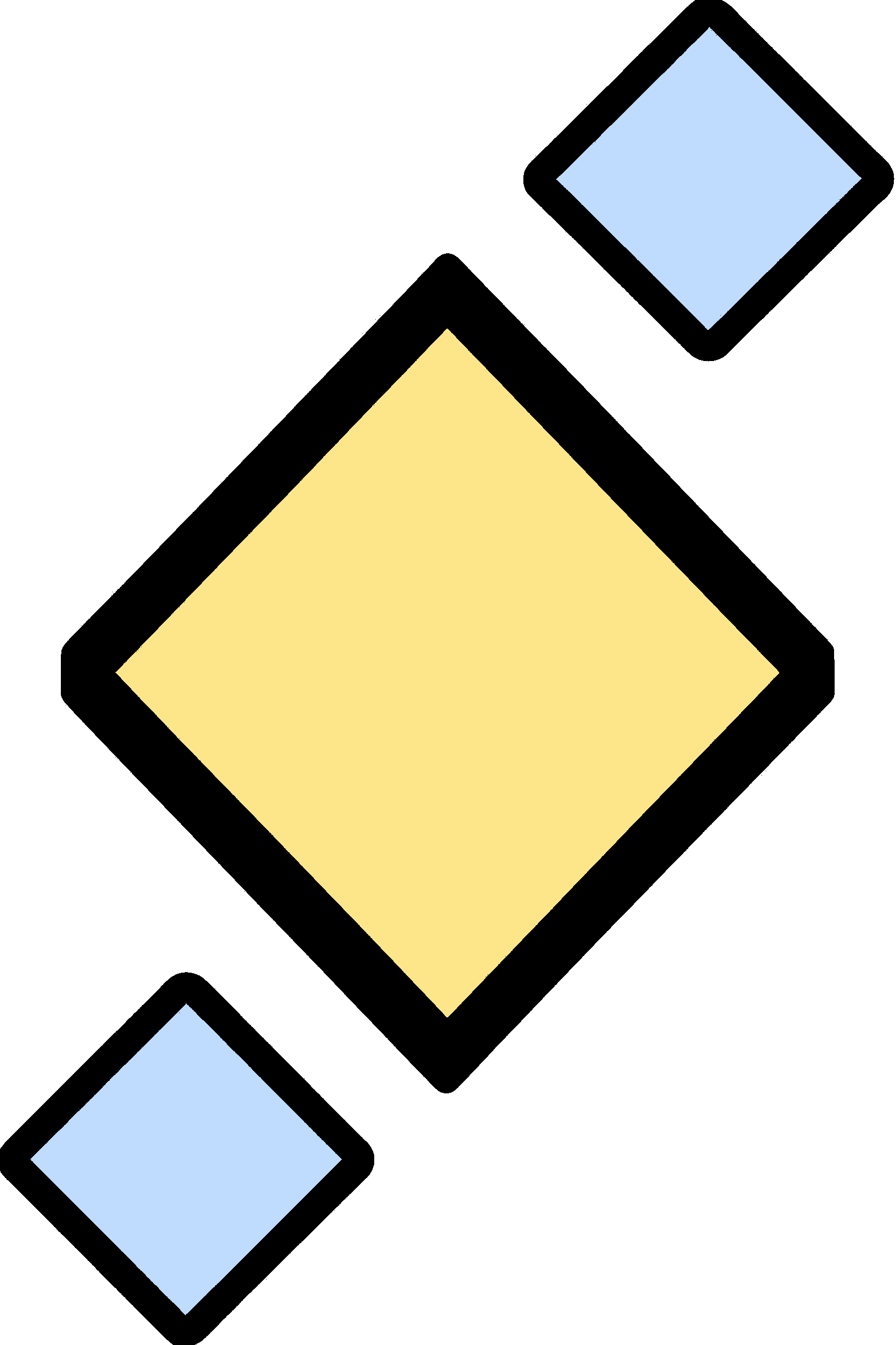 finished diamond coloring page with a simple sample palette