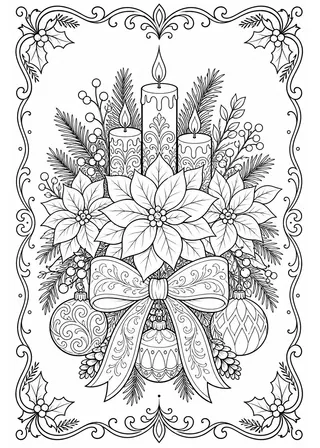 Christmas Adult Coloring Pages