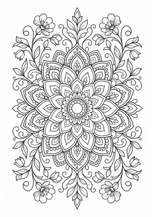 coloring pages adult printable black and white coloring page