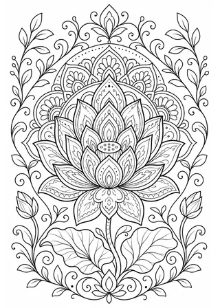 coloring pages for adults printable black and white coloring page