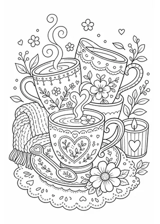 Cute Coloring Pages for Adults