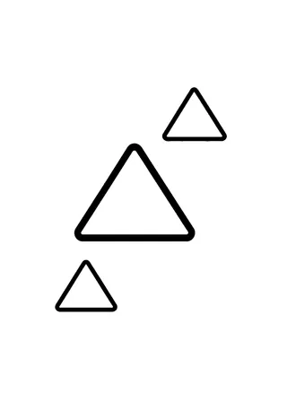 Triangle Coloring Page