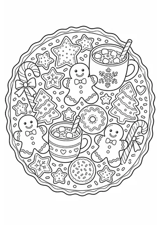 Cookie Tray Coloring Page