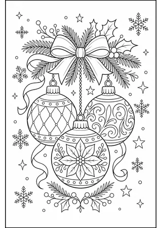 Ornaments Coloring Page