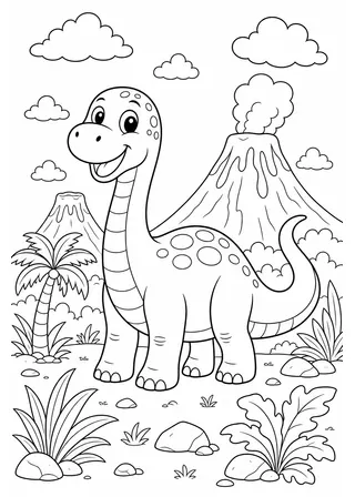 coloring pages dino printable black and white coloring page