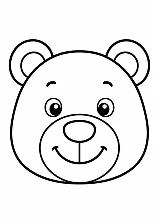 bear coloring page printable black and white coloring page