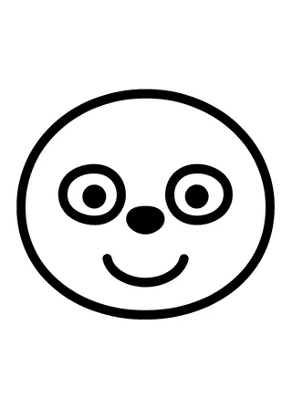 Simple Seal Face Coloring Page