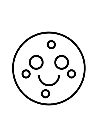 Simple Cookie Coloring Page